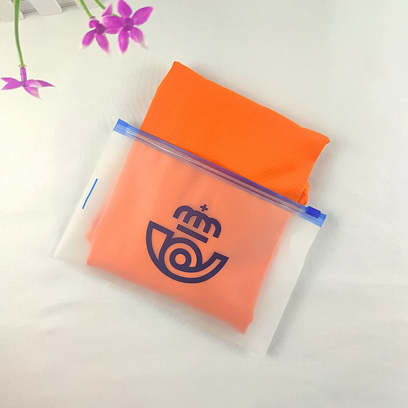 Zipper Bag Cpe Frosted Packaging Bags Good Sealing Clear Custom Plastic with Logo Pattern Printed Biodegradable Waterproof LDPE details