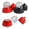 Electric Cup Plastic Transparent Cover Automatic Dice Roller Cup Battery Powered Anti-cheating With 5pcs #13 White Dice