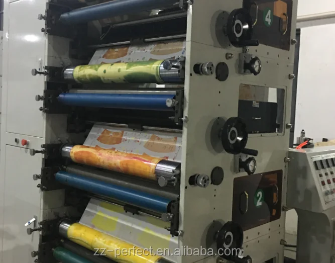Full color flexo printing disposable logo coffee paper cup fan blank roll label printer machine