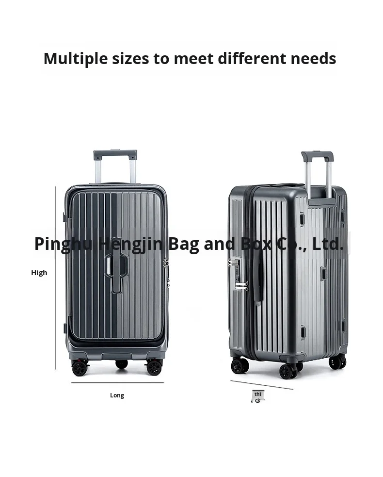 product 2026 20inch new large capacity suitcase front side open lid rolling luggage  tsa lock boarding case travel case luggage-15