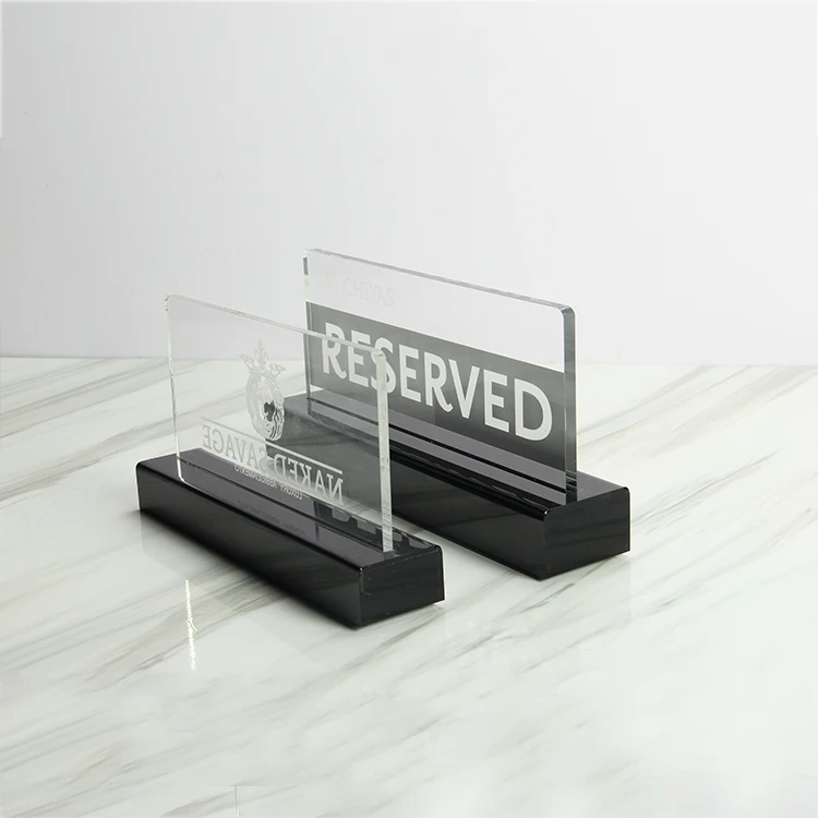 Neon Light Customization Holder Acrylic Custom Factory Made Laser Engraving Lighted Hotel Reserved Restaurant ubers led sign