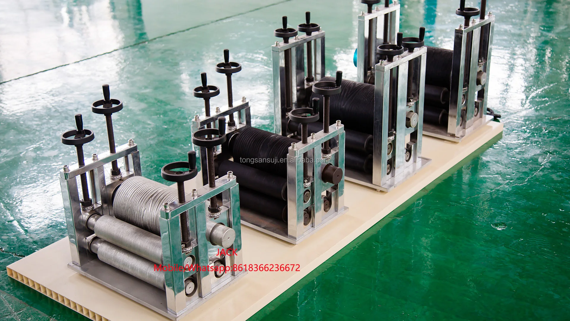 Wpc Composite Profile Board Decking Embossing Machine / Wood Surface