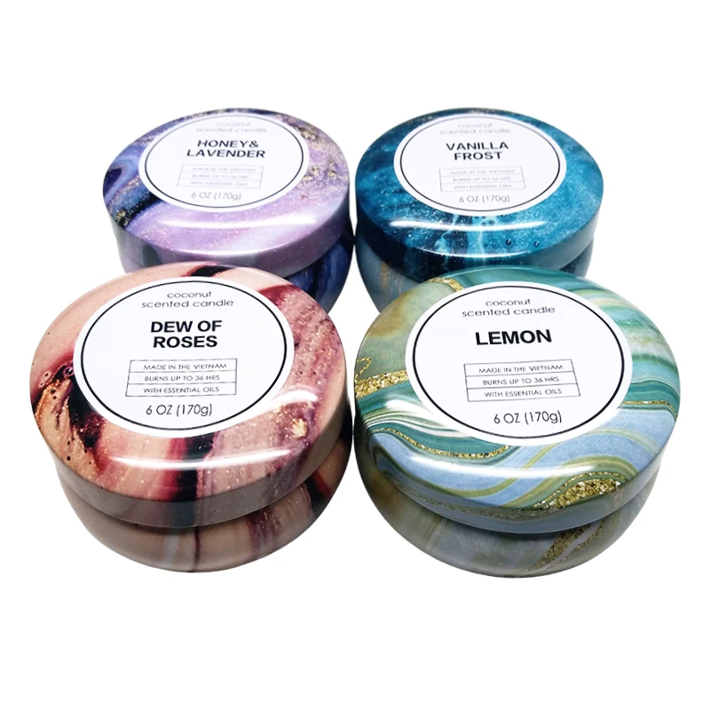 Customized Design Tin Can Candles Scented Luxury Cinnamon Scented