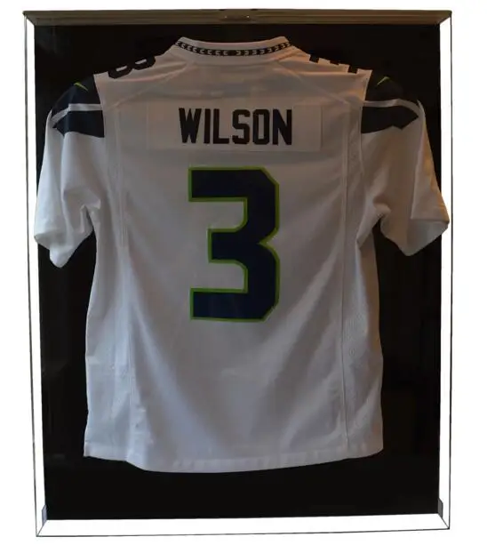 透明丙烯酸足球球衣案例与黑色基地