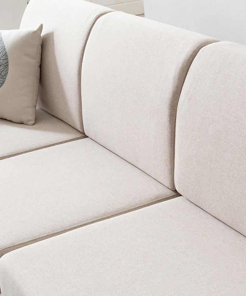 product-BoomDear Wood-Modern simple 4 seats fabric chaise longue sofa with single sofa-img-2