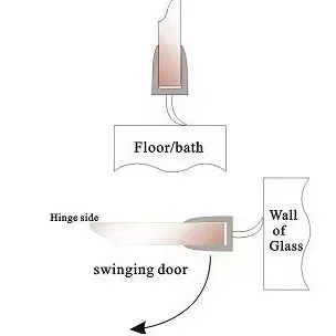 Modern Transparent P501BR  Shower Door Waterproof Seal  One-piece Bottom Rail with clear Soft Fin Sweep factory