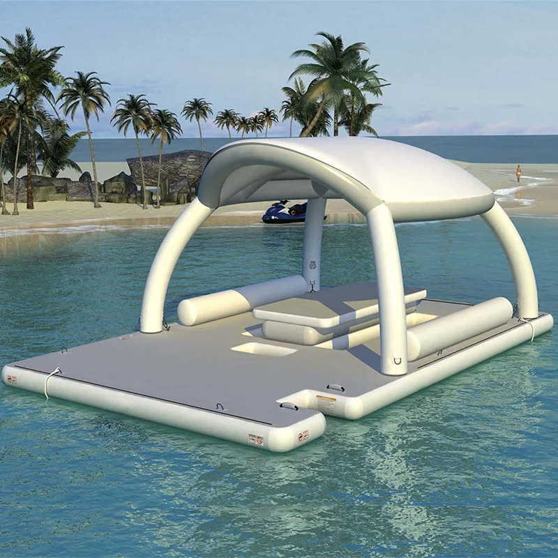 High Quality Water Inflatable Floating Dock 340x340cm Water Inflatable ...