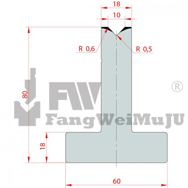 88 Degree T die H80/V10/H80 - 3082