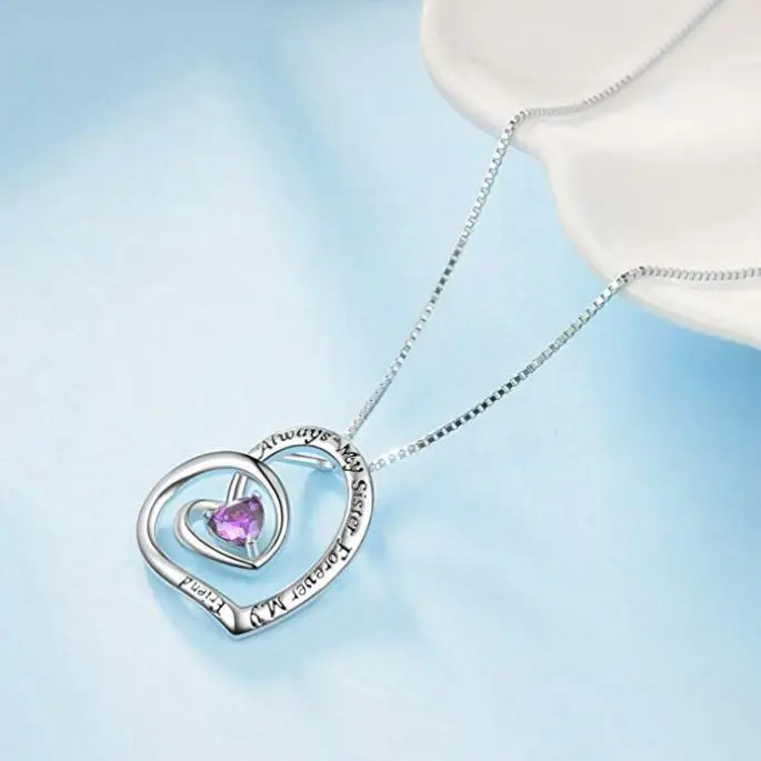 Gifts Sterling Silver Sister Necklace