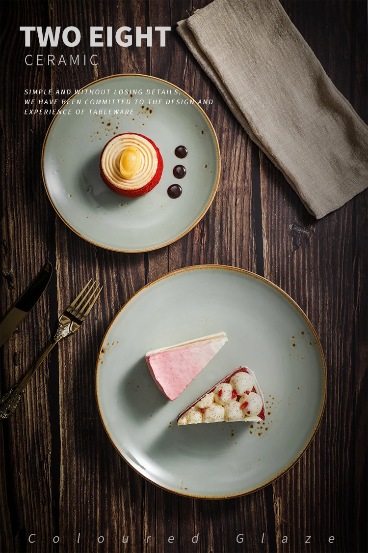 product-Two Eight-China importing Dessert Porcelain Dinner Plate, Guangzhou Factory Ceramics Dinner 