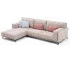 2019 cream white L shape sofa for living room foshan home furniture sofa set