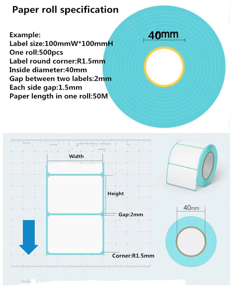 thermal roll label