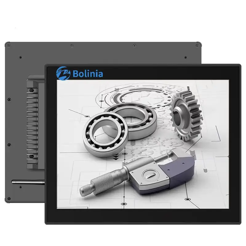 19 Inch Industrial Embedded Panel PC Aluminum Pure Flat Panel Smart AIO Computer PCAP Touch AMD Android Tablet All-in-One