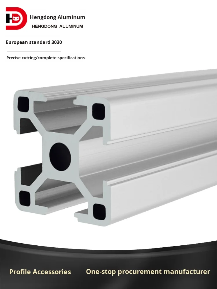 Industrial European Standard 3030 Aluminum Alloy Profile Square Tube Aluminum Equipment Frame 3030 Aluminum Alloy Profile for factory