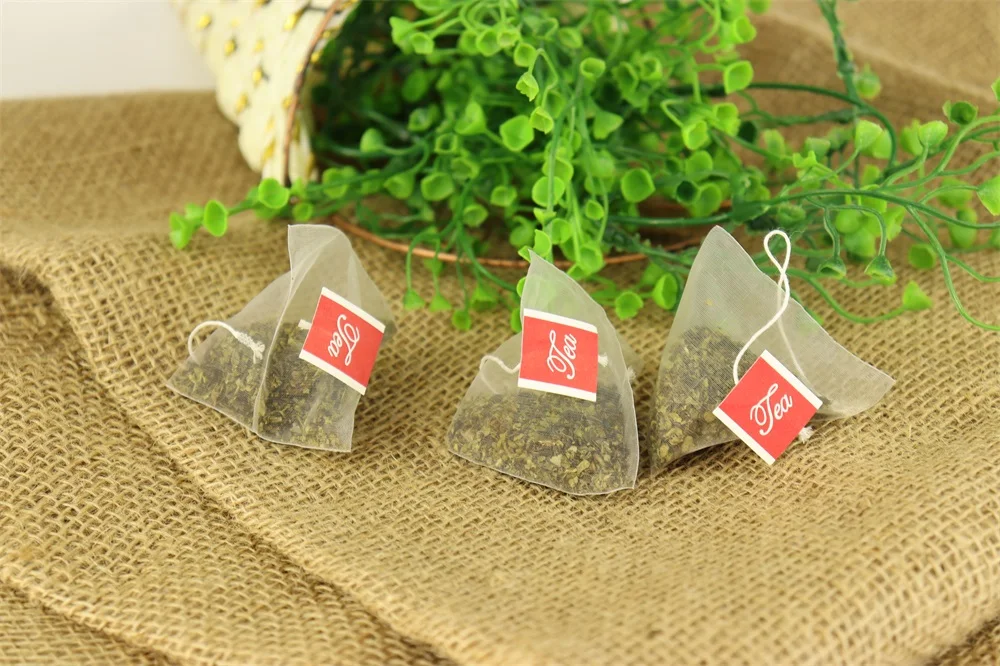 Corn Fiber Pla Tea Bag Biodegradable Eco Teabag Sachets Customized