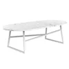 Artificial Marble Stone Kitchen rounded table top Countertop lab furniture dinning set table Coffee table
