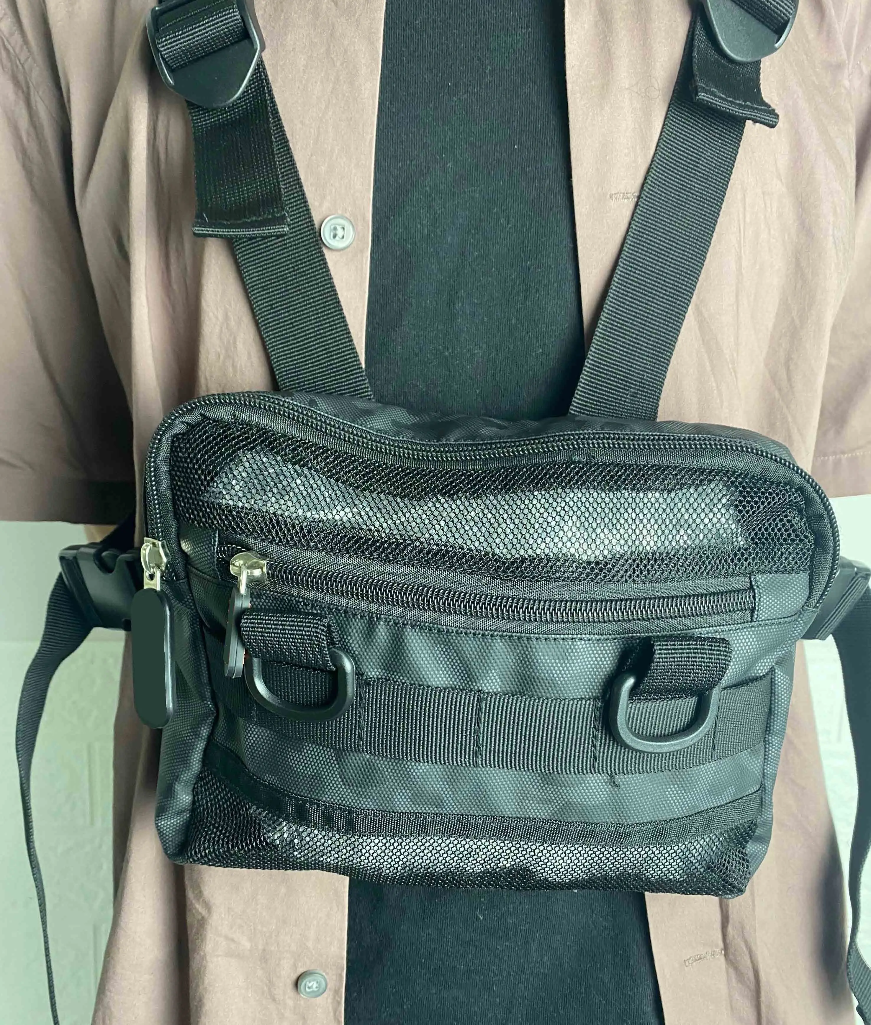 Designer Chest Bags Unisex Sports Shoulder Custom Tactical Men ...