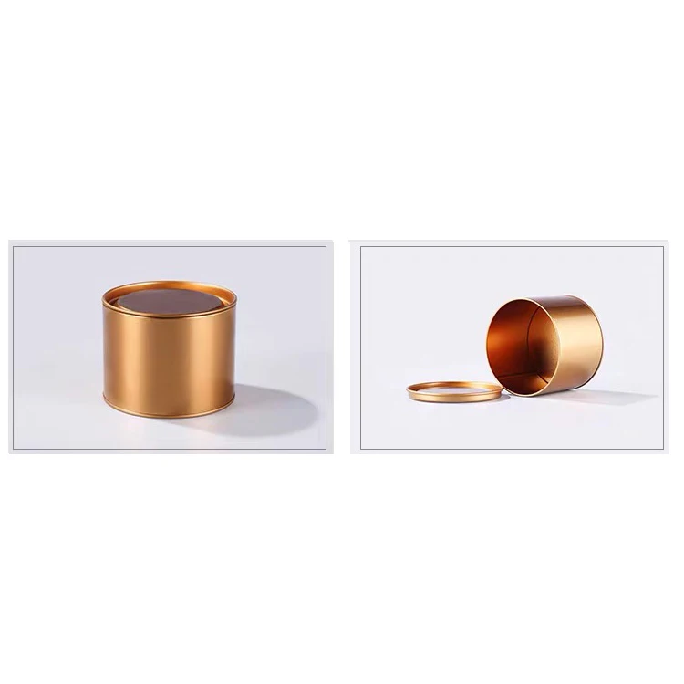 Bulk Rose Gold Color Round Seamless Empty Metal Can 10 Oz Candle Tin Buy Candle Tin Rose Gold