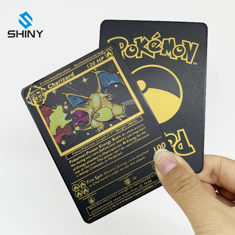 Custom 1st Version Pokemon Card Black Charizard Blastoise,Venusaur