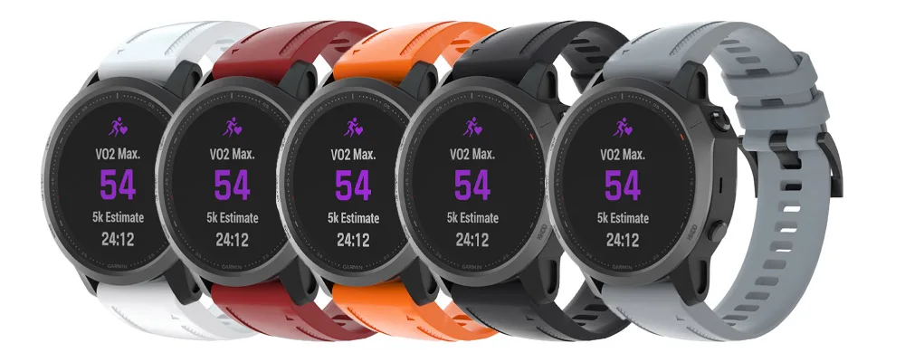 22mm Sport Silikon Armband Uhrenarmband Uhr Strap Ersatz für Garmin Vivoactive 4 