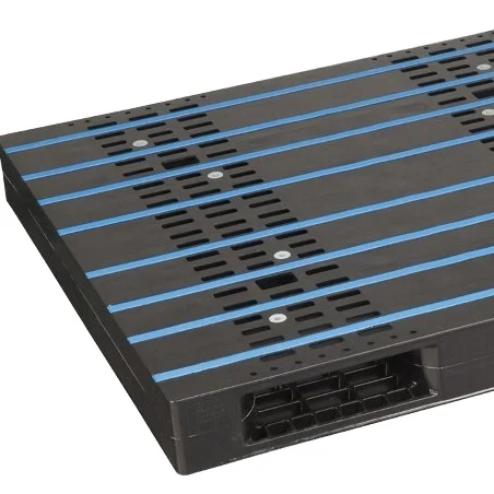 
Anti-slip strip for plastic pallet to increased load safety in transport 