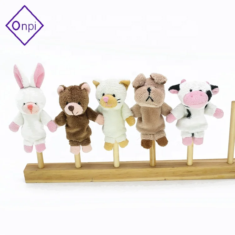 Wholesale Stuffed Plush Funny Animal Cartoon Soft Mini Plush Finger