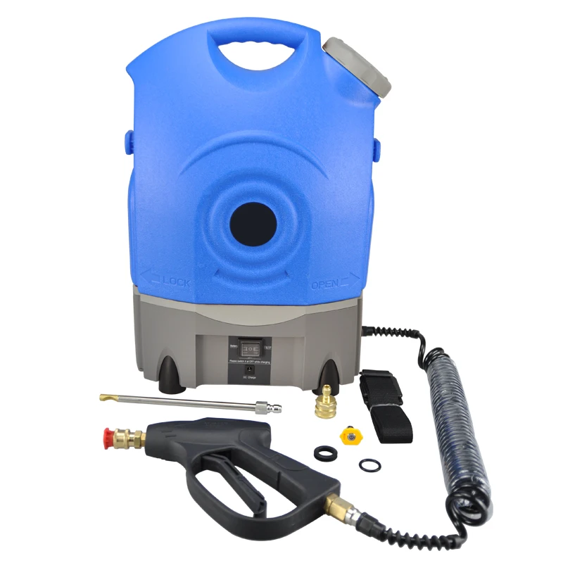 Cold Water Jet Spray HVAC Coil Cleaning Machine - Portable 12V Battery ...