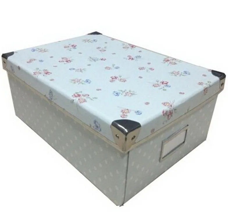 Metal Handle Offset Printing Paper Cardboard Packaging Wrapping Paper Storage Box Buy Wrapping