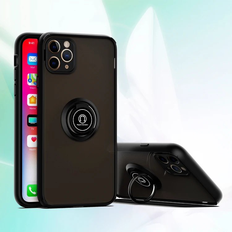 for REALME X50 5G Drop proof matte Magnet adsorption ring holder car phone case For REALME case