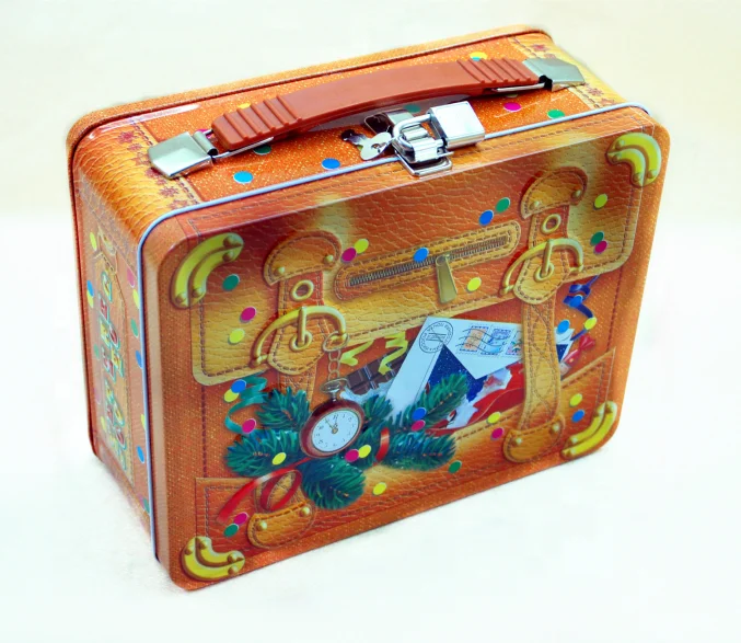 Custom Wholesale Tin Lunch Box With Handle Retro Lunch Tin Box Buy