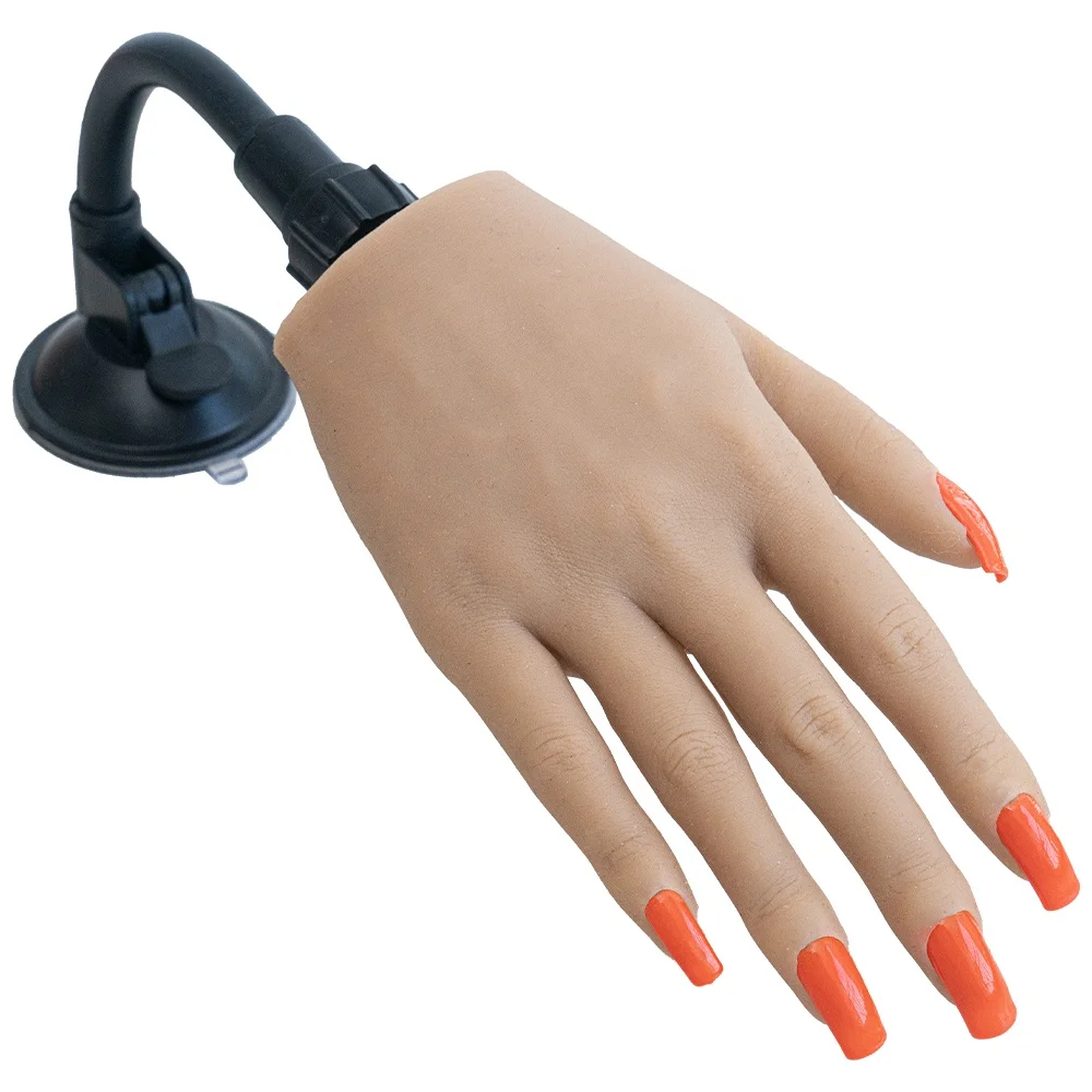 

Veikmv Silicone Fake Trainning Hand Model Nail Silicone Practice Hand