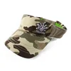 OEM camo style visor caps hat with wide brim embroidery good quality custom logo sports caps for men women