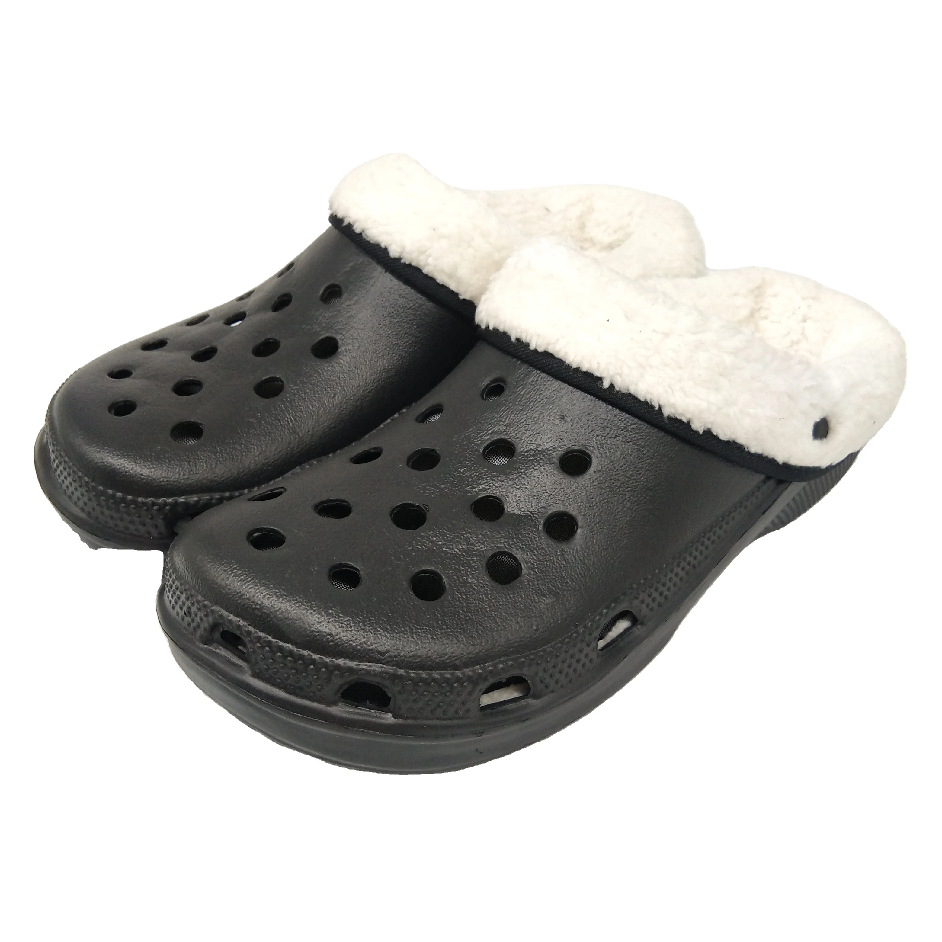 fur lined garden clogs