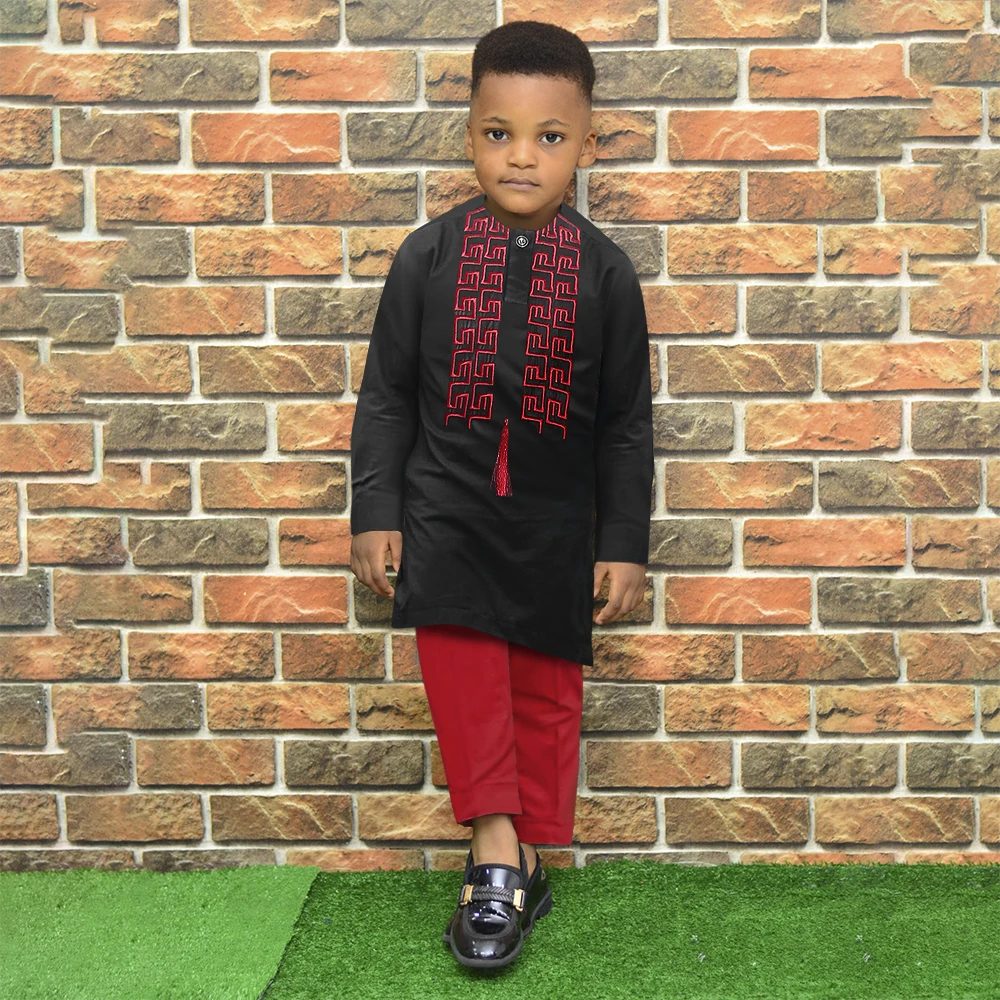 H D 2022 New African Clothes For Boy Dashiki Shirt Pants 2 Piece Set Father Son Outfit For Christmas Alibaba