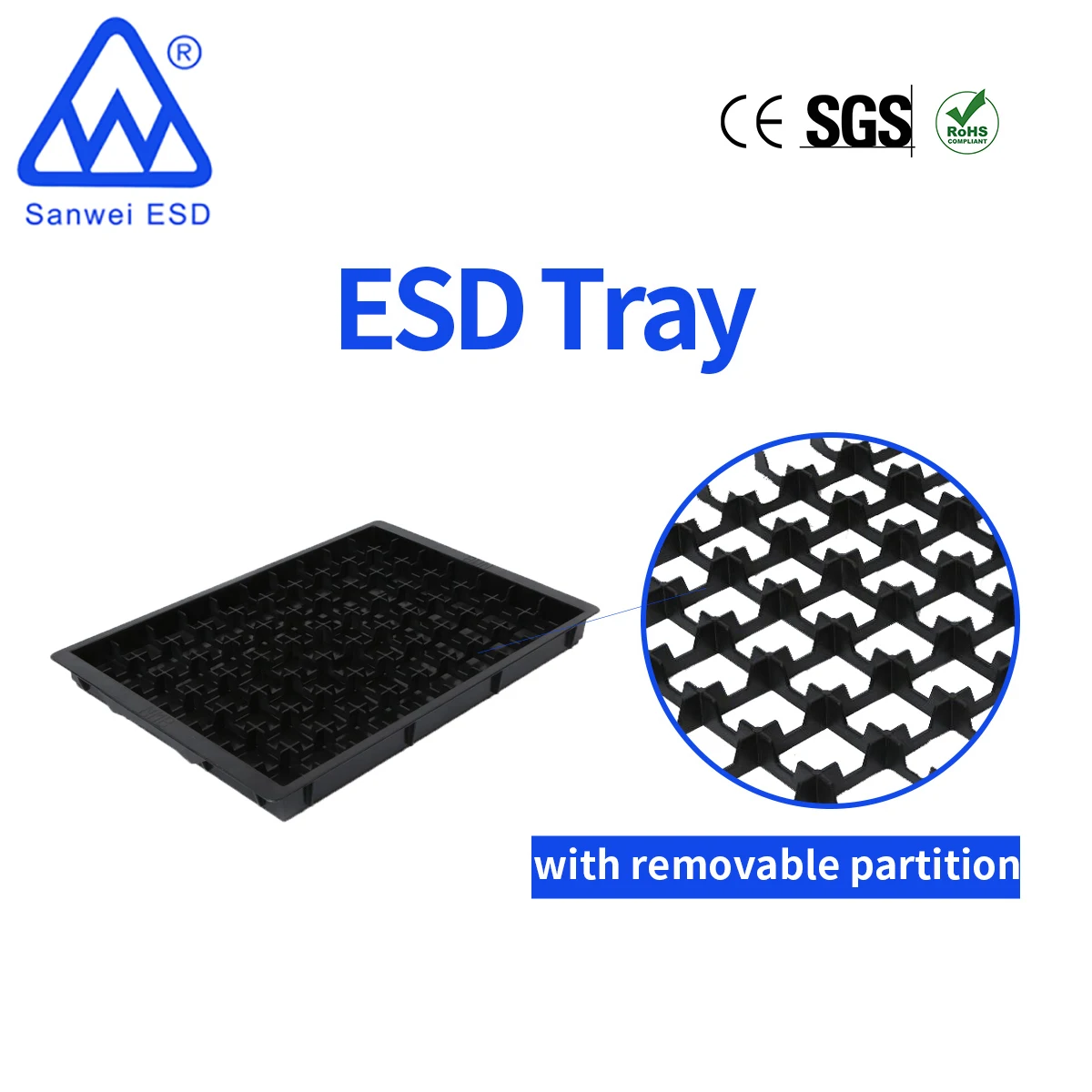 esd grid tray