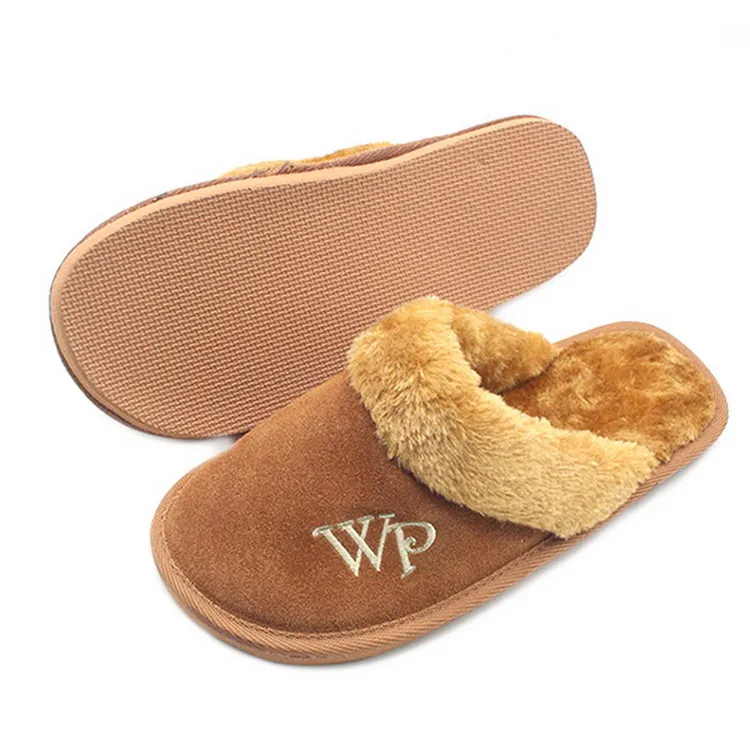 Winter Bedroom Custom Indoor House Plush Fluffy Furry Fur Slippers Man ...