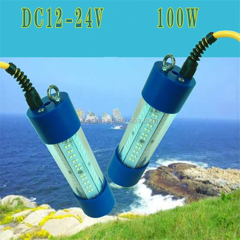 販売純正 XINHAOHANG Led Fishing Light，Ice or Night Fishing Lights，Battery Clip  12V IP68 7M，Underwater Submersible Lure Lamp，Attractants for Squid，C＿並行輸入品