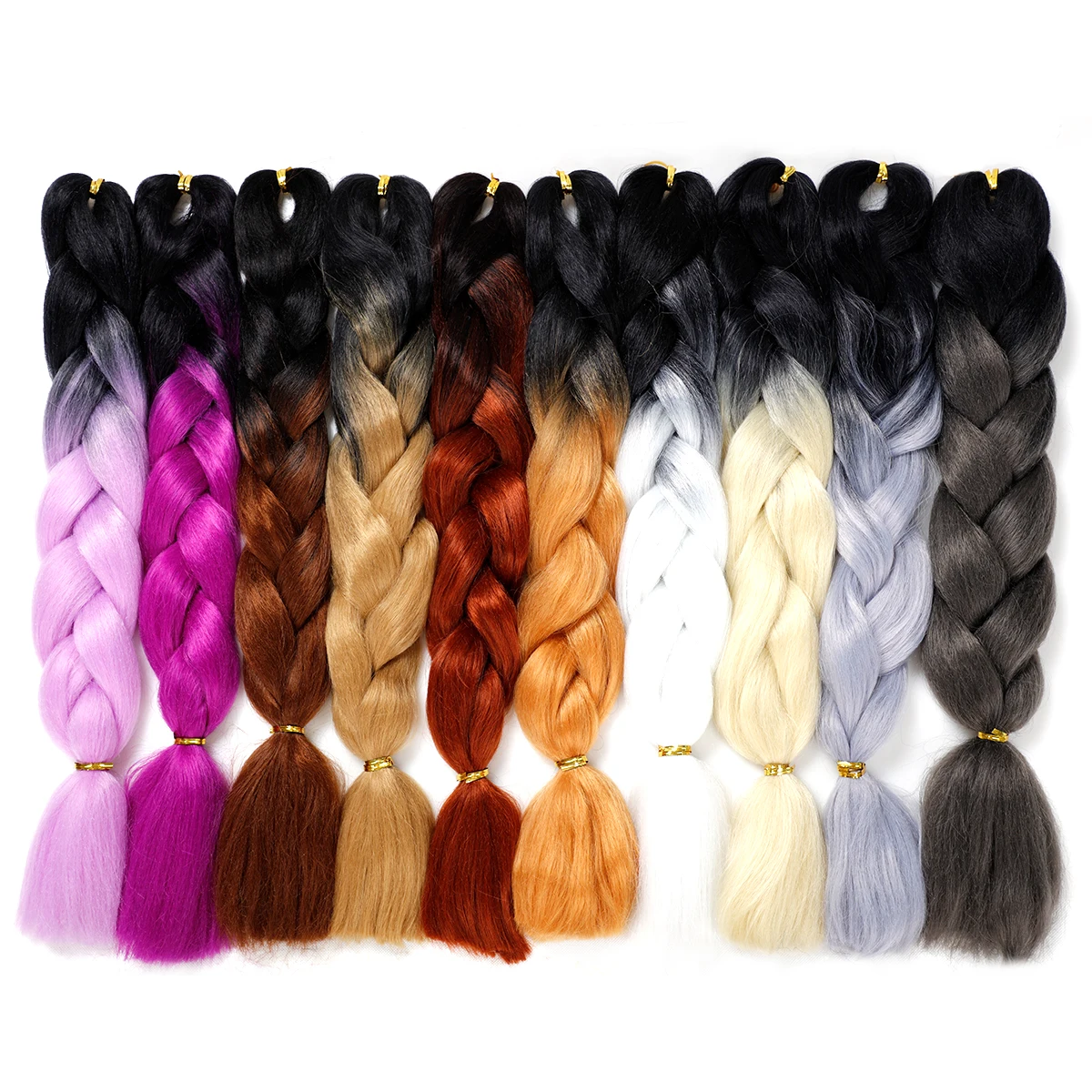 Wholesale African Women Hair Attachment For Braids 80 Colors 24 Inches
