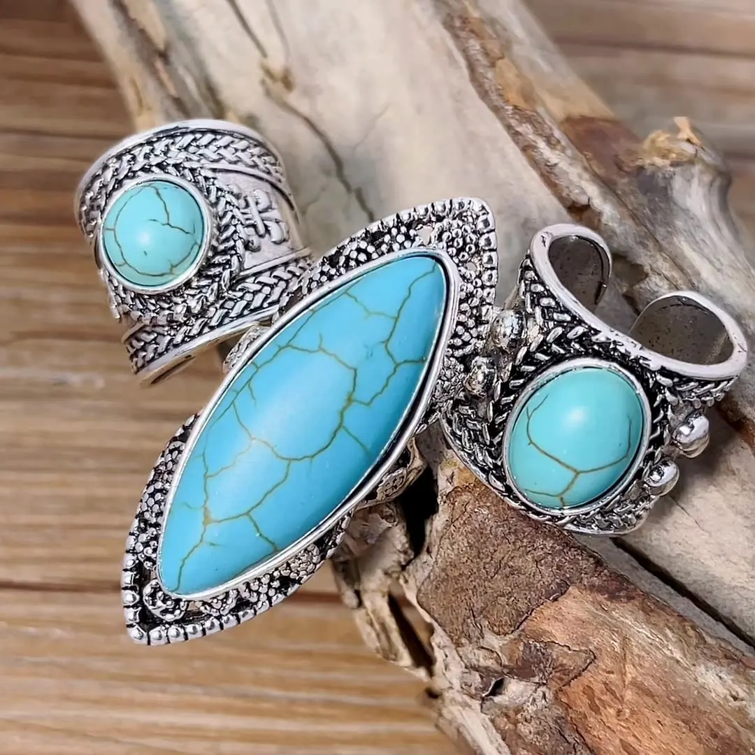 Vintage Women's Turquoise Rings - Statement Jewelry Gifts