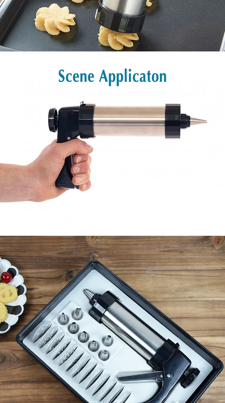 Cookie Press Gun Multifunctional Biscuit Maker Cake Diy Decorating Gun