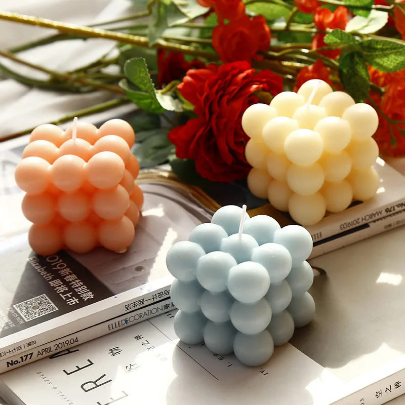 New Design Korean Ins Net Red Natural Soy Wax Bubble Cube Fragrance