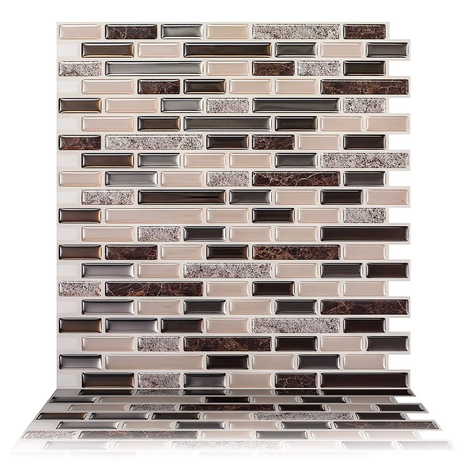 3D  creative wall paper easy DIY backsplash tile peel and stick for bedroom kitchen apartment