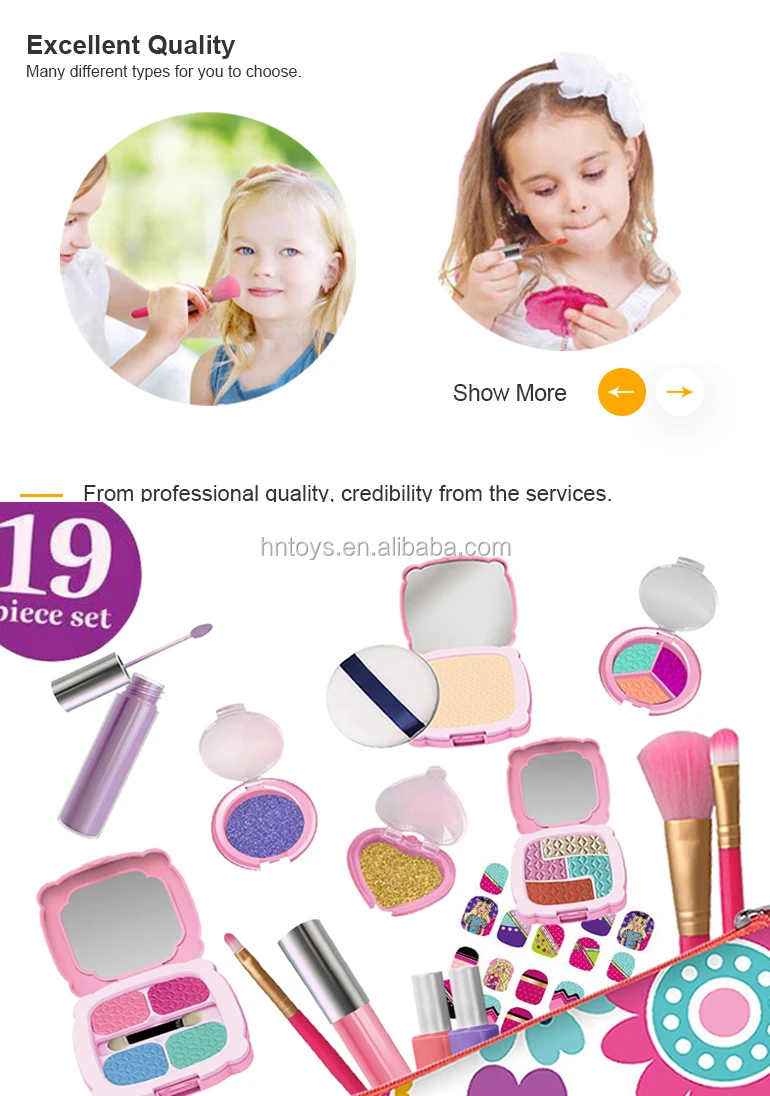 New Product Kid Pretend Play Game Beauty Eva Girl Baby Makeup Set Child