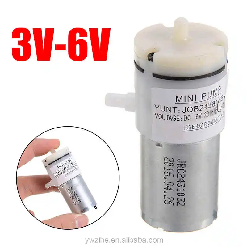 DC 3V-5V Small Mini 370 Motor Air Pump Vacuum Pump Self-Priming DIY Breast Pump 