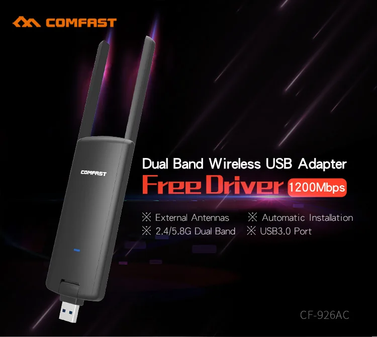 Драйвер dual band wireless. Драйвер Dual Band USB Adapter 802.11AC. COMFAST WIFI адаптер драйвер. Dual Band Wireless USB Adapter Driver. USB COMFAST 2016.