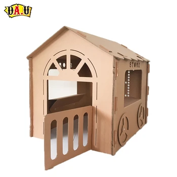 wholesale cheap custom safe cardboard castle for kids