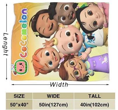 cocomelon plush blanket