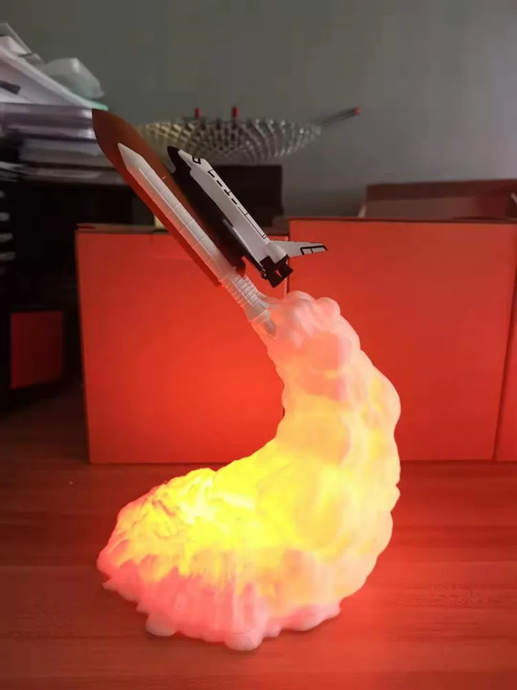 孩子圣诞礼物母亲节礼物火箭航天梭灯