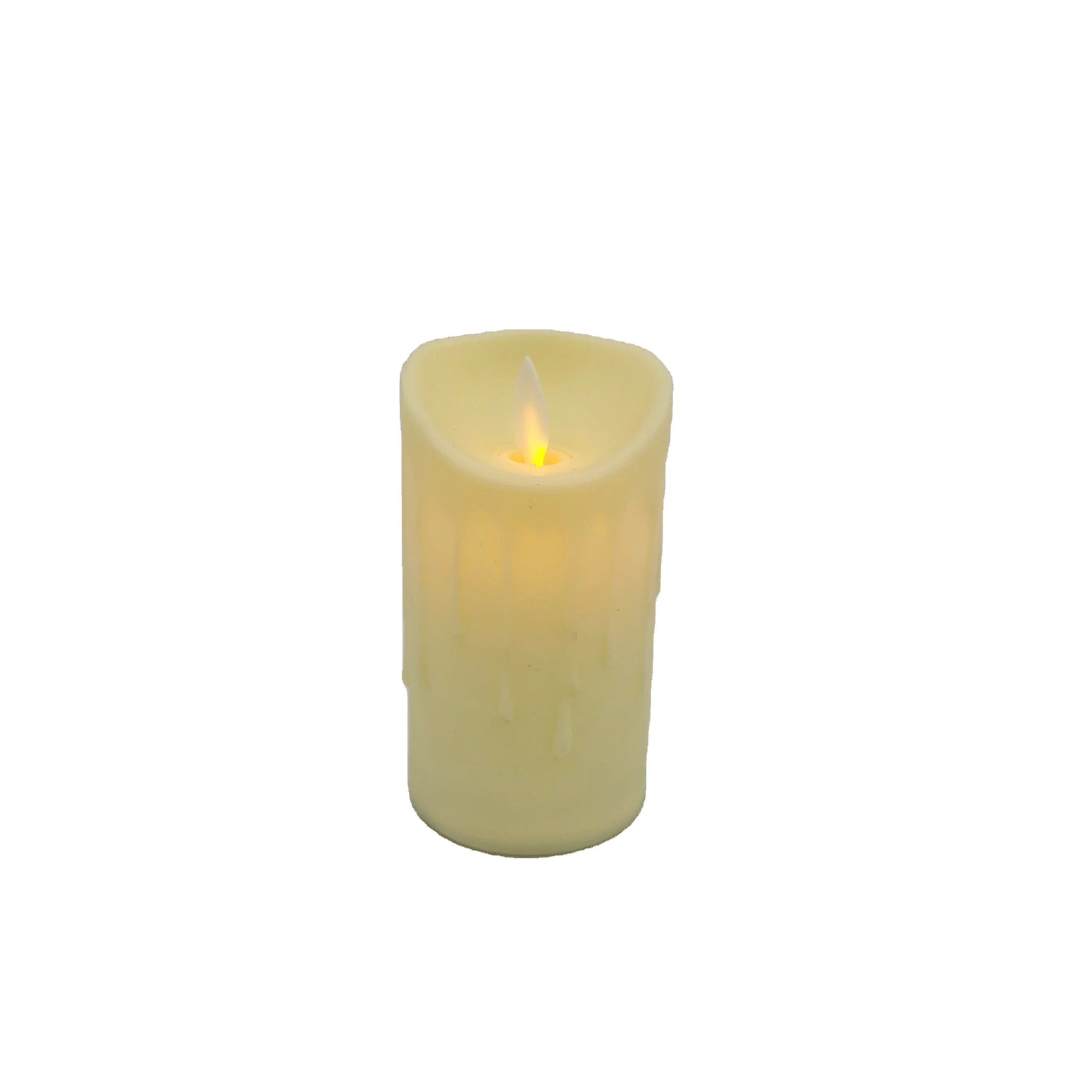 led flame less pillar candle christmas pillar candle with timer plastic light