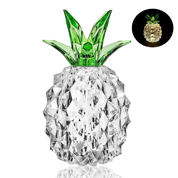 2020 Hot Selling Home Table Decorations Collectible Figurines Night Lights 3D Pineapple Bedroom Decor Night Lights for Kids